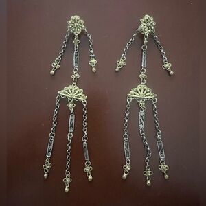 Antique Filigree Earrings For Traditional Clothing #Xhubleta #Balkan